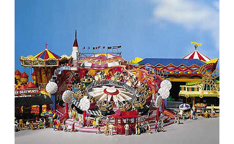 FALLER Flipper Roundabout Fairground Model Kit w/ Motor IV HO Gauge 140439