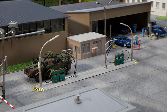 Faller 144105 Military Base Vehicle Fuelling Station Kit V HO