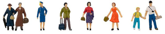 Faller Waiting Passengers (8) Figure Set FA151616 HO Scale