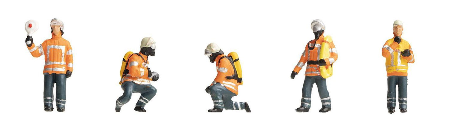 Faller Fire Fighters (5) Figure Set FA151679 HO Gauge