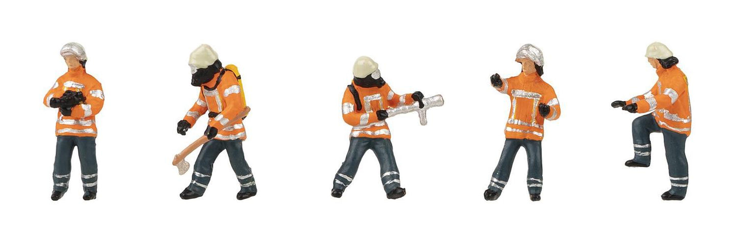 Faller Fire Fighters (5) Figure Set FA151680 HO Gauge