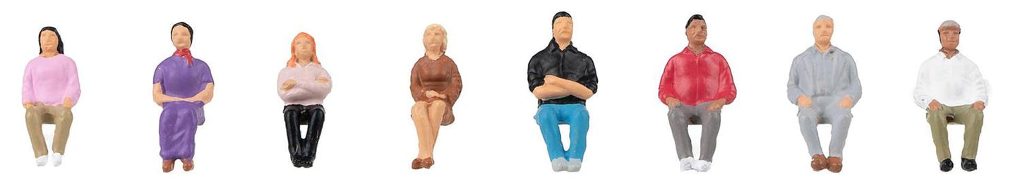 Faller Seated People (8) Figure Set FA151699 HO Gauge