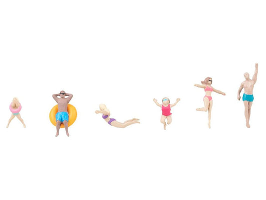 Faller Bathers (6) Figure Set HO Gauge 151733