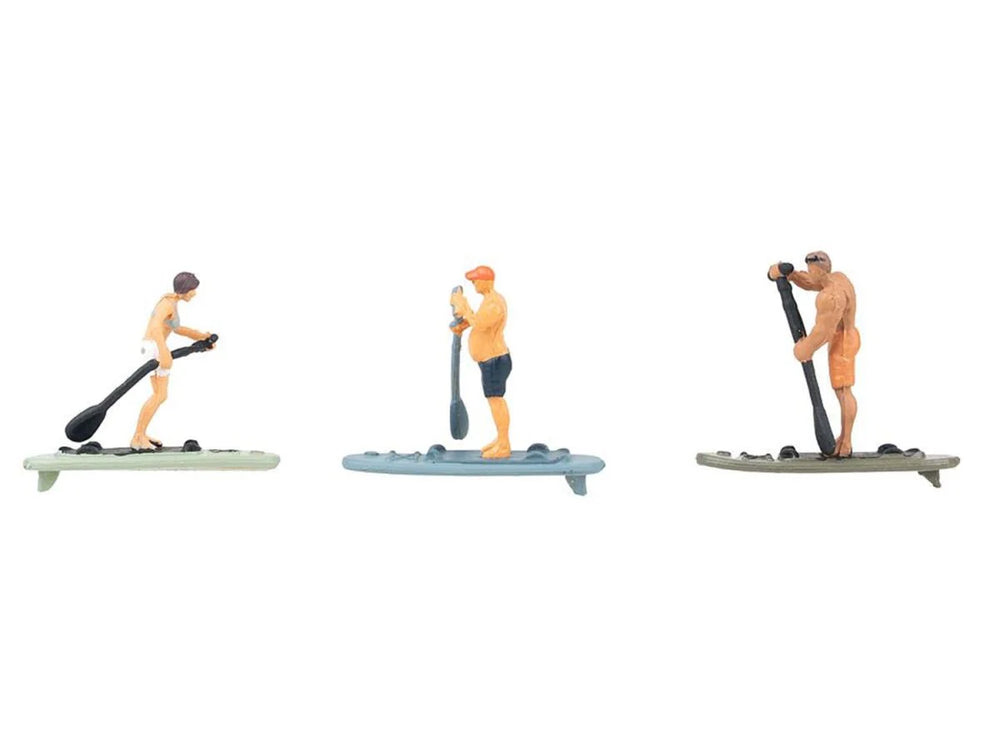 Faller Stand Up Paddleboarders (3) Figure Set HO Gauge 151736