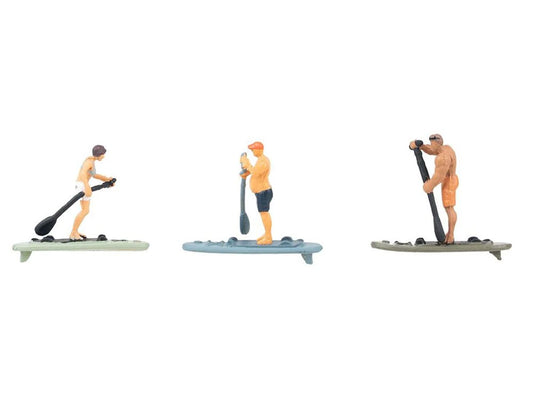 Faller Stand Up Paddleboarders (3) Figure Set HO Gauge 151736