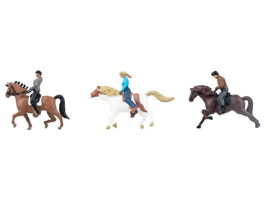 Faller Horses & Riders (3) Figure Set HO Gauge 151746