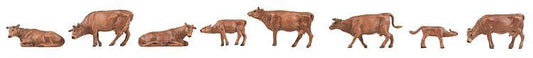 Faller 151922  Allgau Brown Cattle Figure Set HO