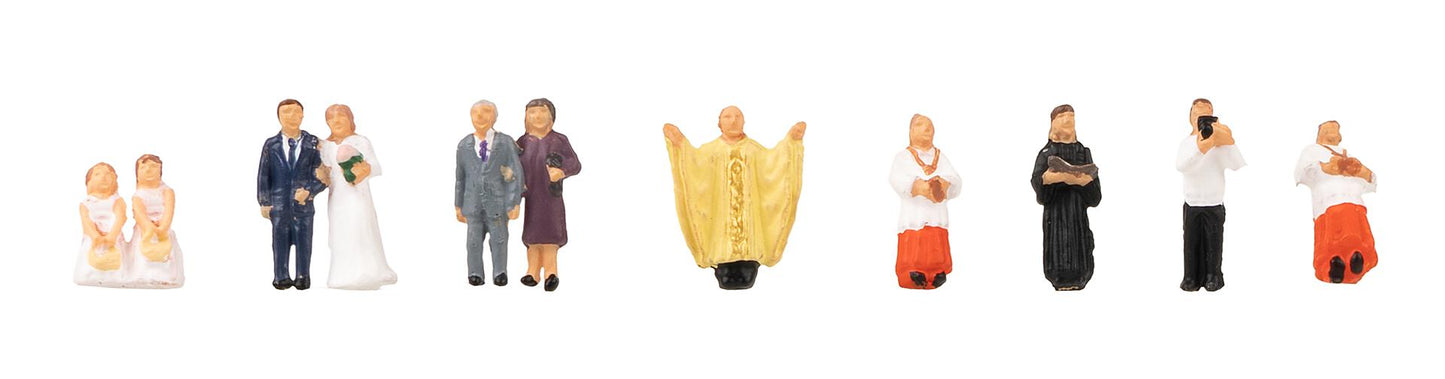 Faller 155605  Wedding Couple with Priest Figure Set N Gauge