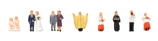 Faller 155605  Wedding Couple with Priest Figure Set N Gauge