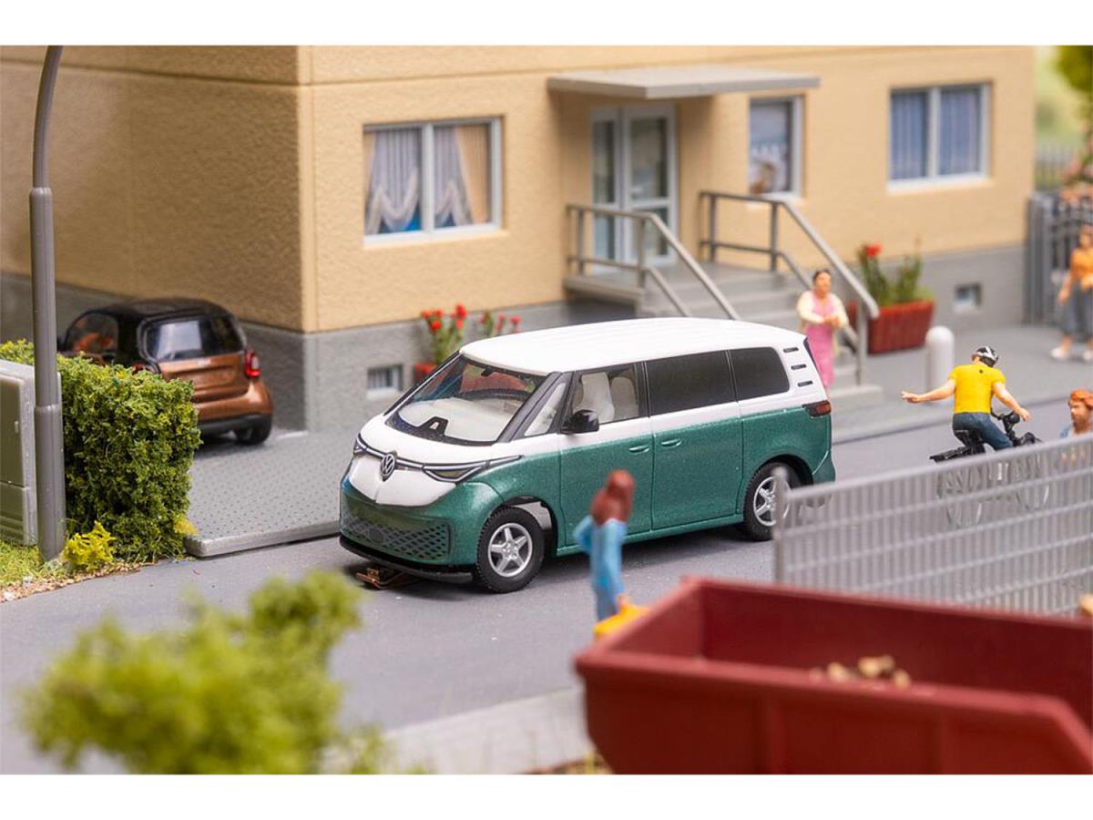Faller Car System VW ID Buzz Green/White VI HO Gauge 161422