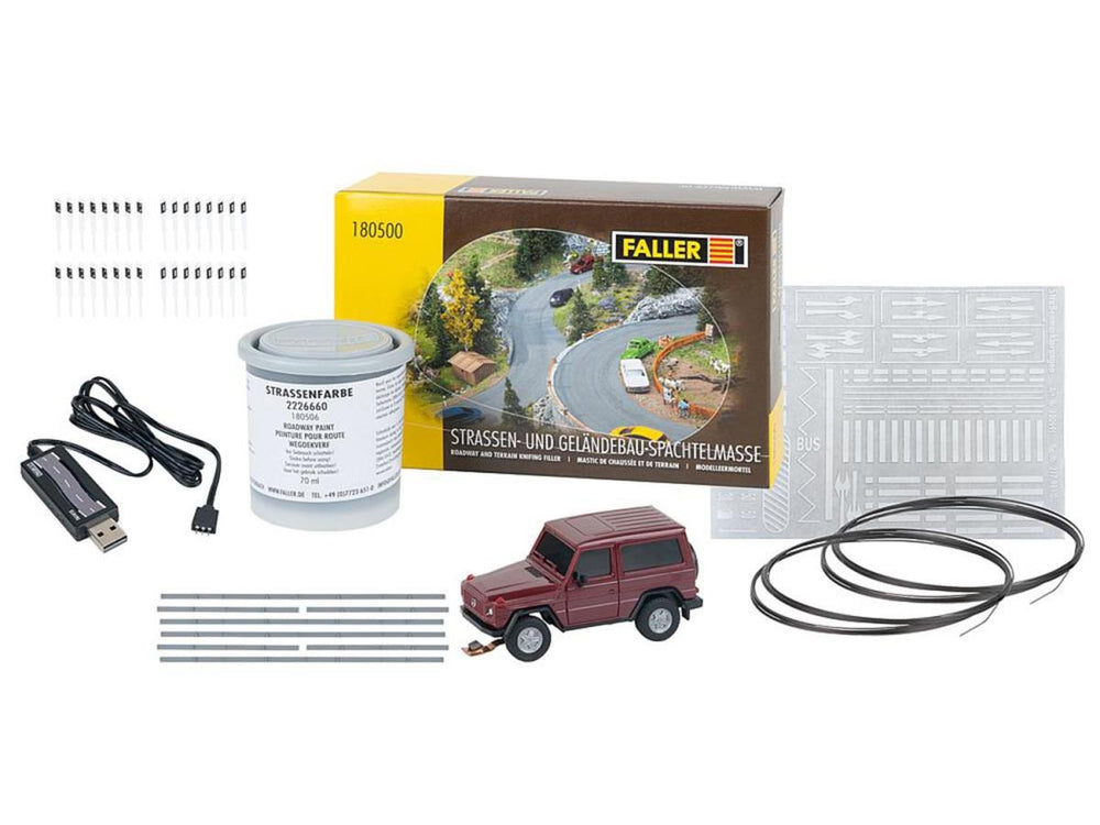 Faller FA161449 Car System MB G Class Starter Set IV HO Gauge