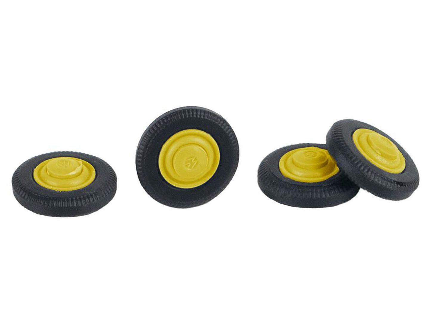 Faller FA163118 Car System Tyres & Rims (4) VW Beetle Post HO Gauge