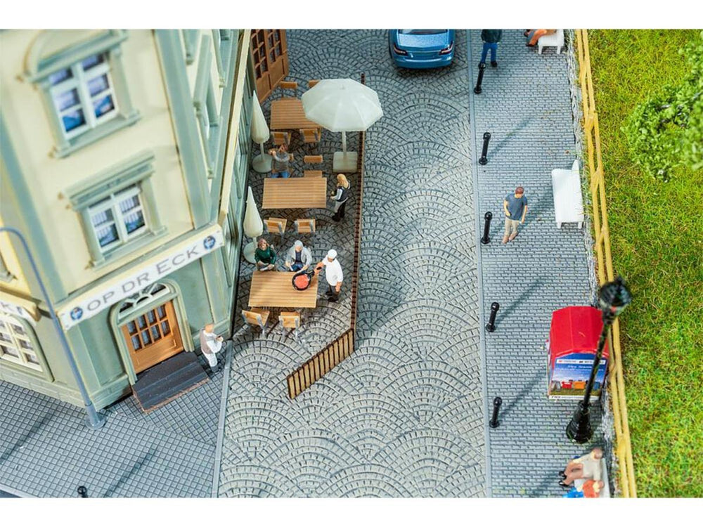 Faller FA170312 Roman Cobblestone Pavement Premium Road Film HO Gauge