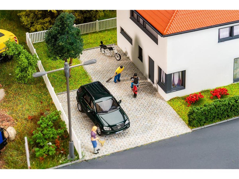 Faller FA170317 Mottled Grey Cobblestones Premium Road Film HO Gauge