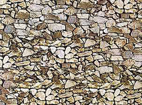 FALLER Natural Stone Wall Card 250x125mm HO Gauge 170610