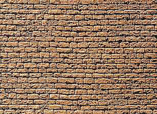 FALLER Lime Stone Wall Card 250x125mm HO Gauge 170620