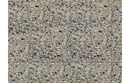 FALLER Exposed Aggregate Wall Card 250x125mm HO Gauge 170626