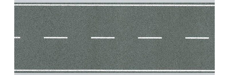 FALLER Flexible Road Foil Double Lane w/ Markings 1000x80mm HO Gauge 170630