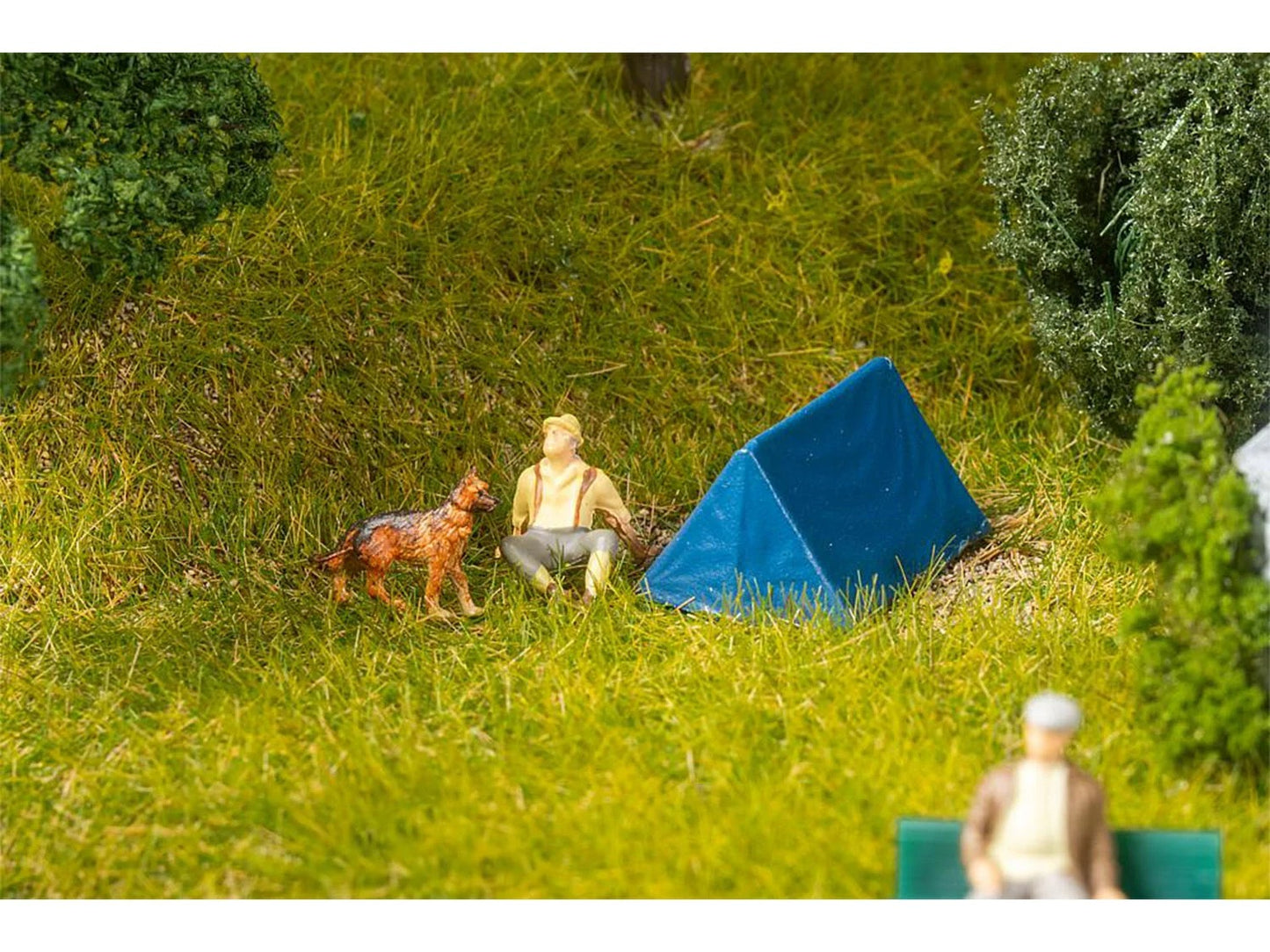 Faller FA180003 Tents (4) Blue HO Gauge
