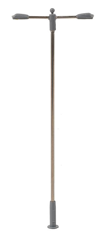 Faller Double Neck Straight Arm Modern LED Street Lamp HO Gauge 180203