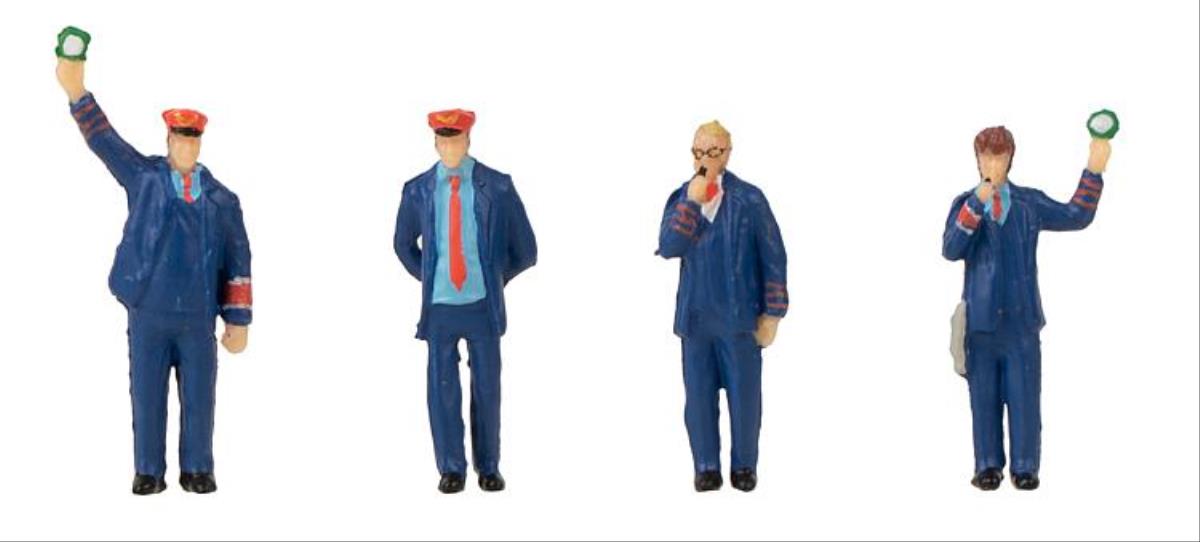 Faller 180237 Railway Staff (4) with Sound Effects Module