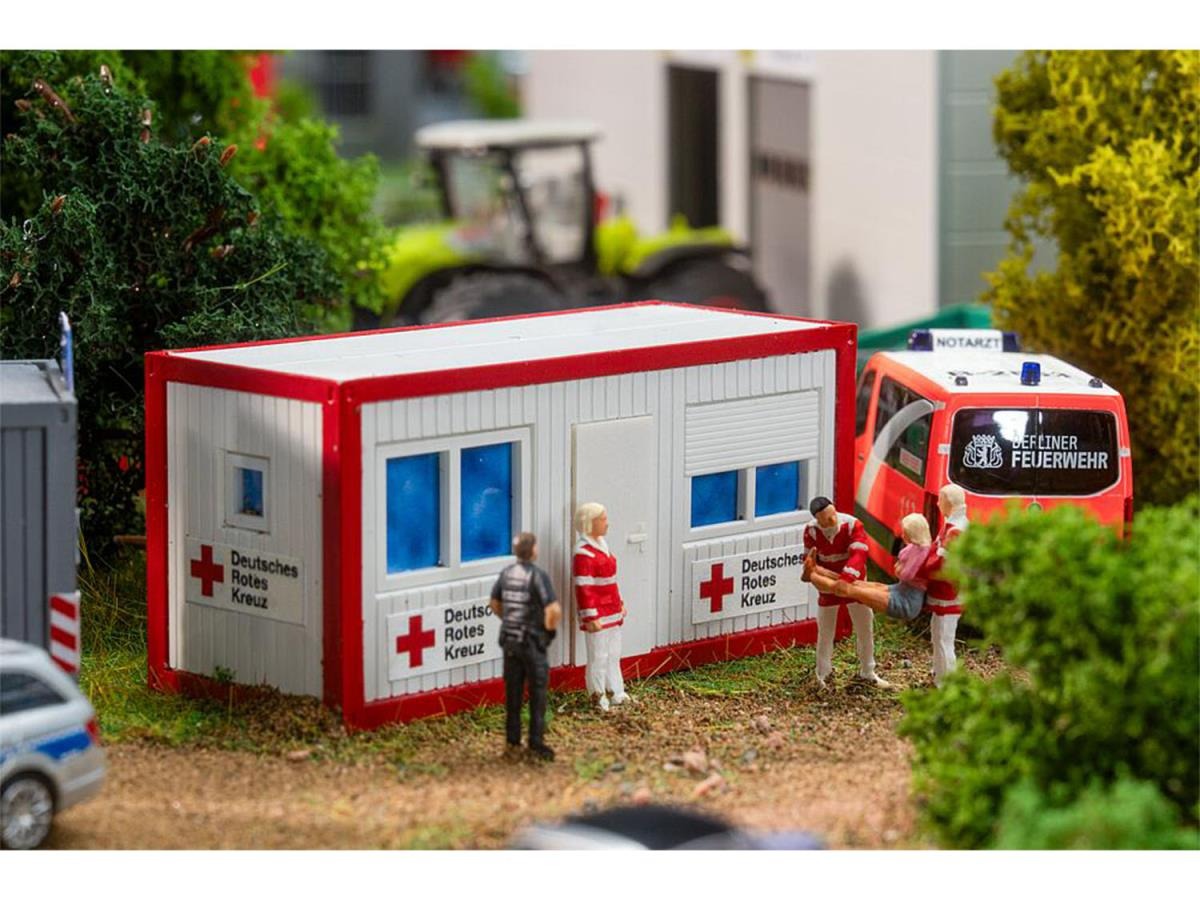 Faller FA180338 Police & DRK Office Mobile Offices Kit VI HO Gauge