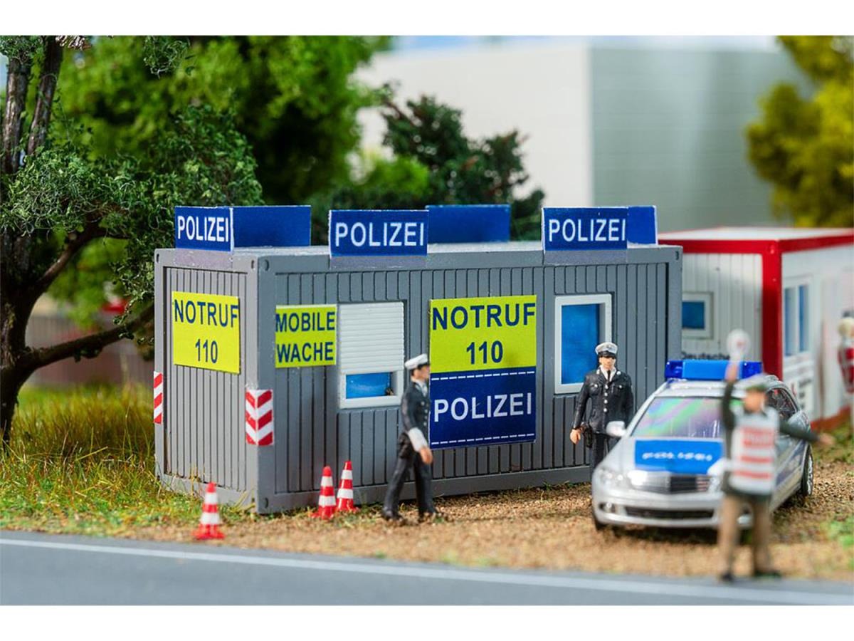 Faller FA180338 Police & DRK Office Mobile Offices Kit VI HO Gauge