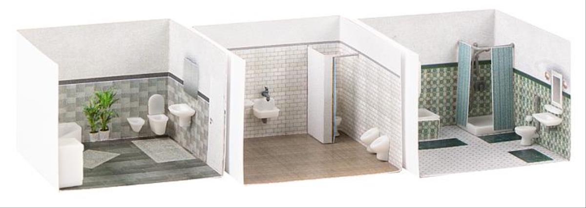 Faller Bathroom Fittings Building Kit HO Gauge 180355