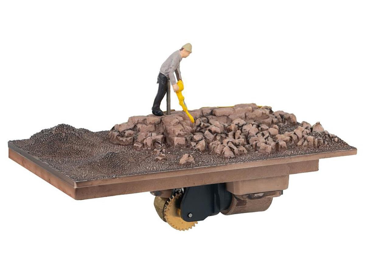 Faller FA180693 Construction Worker & Compressor w/Motor Kit V HO Gauge