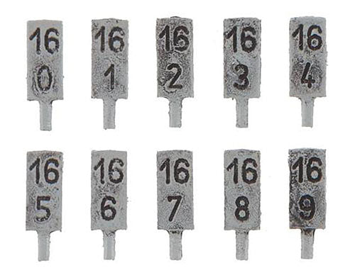 FALLER Mileage Post Model Kit (10) I HO Gauge 180952