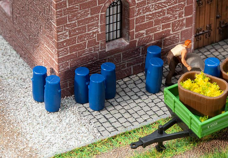 Faller Plastic Barrels (9) Building Kit HO Gauge 180970