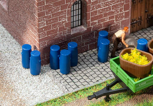 Faller Plastic Barrels (9) Building Kit HO Gauge 180970