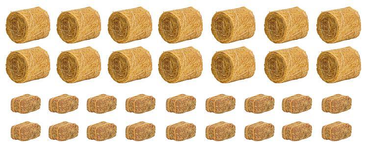 Faller 181286  Round (14) & Square (18) Bales of Hay