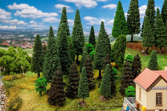 Faller Forest Trees 50-120mm (30) Multi Scale 181530