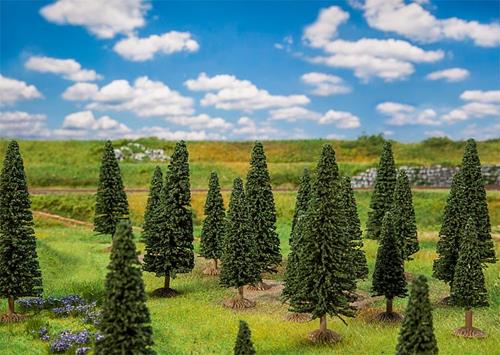FALLER Assorted Small Fir Trees (25) HO Gauge Scenics 181541