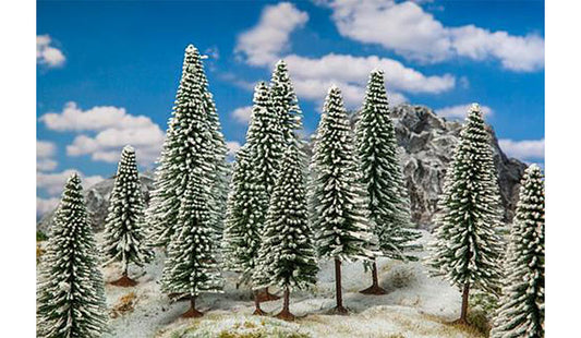 FALLER Snow Covered Fir Trees (18) HO Gauge Scenics 181580
