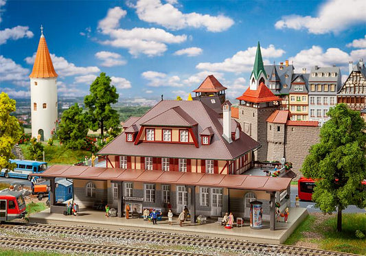 Faller Burgschwabavh Station Model of the Month Kit I FA191761 HO Scale