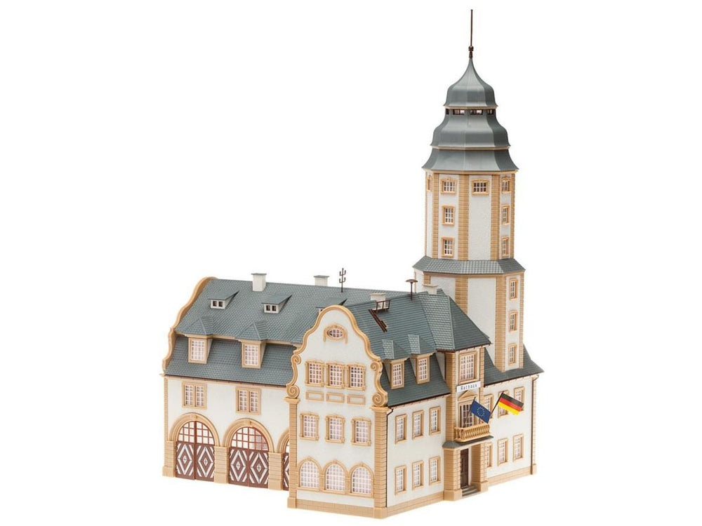 Faller FA191835 Town Hall w/Fire Station Model of the Month Kit III HO Gauge
