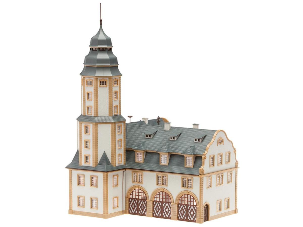 Faller FA191835 Town Hall w/Fire Station Model of the Month Kit III HO Gauge
