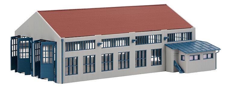Faller 222107  Modern Two Road Engine Shed Kit V N Gauge