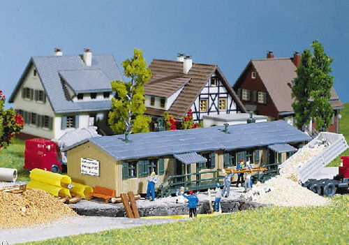 Faller Wooden Industrial Building Building Kit II N Gauge 222187