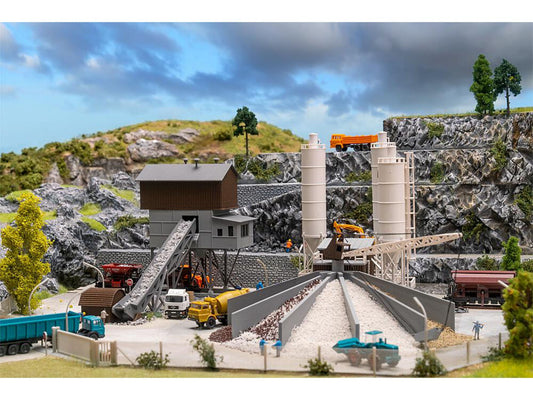 Faller FA222228 Concrete Mixing Plant w/Gravel Loading Sio Kit III N Gauge