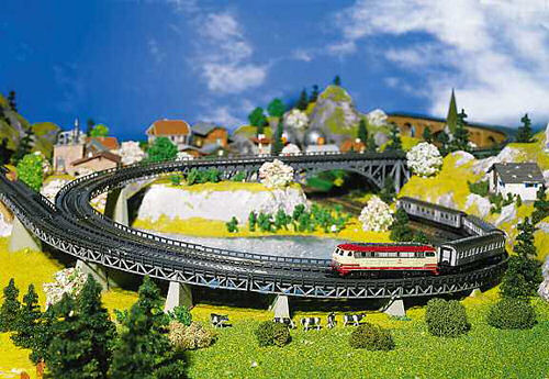 Faller Curved Radius 1 Track Beds (4) Building Kit I N Gauge 222542
