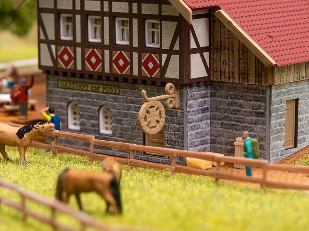 Faller Zur Post Inn w/Beer Garden Kit III N Gauge 232138