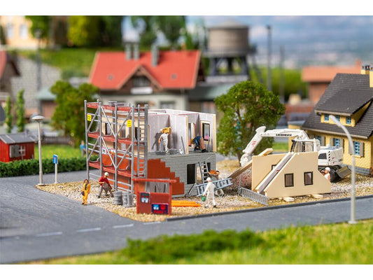 Faller FA232149 Prefabricated House Under Construction Kit IV N Gauge