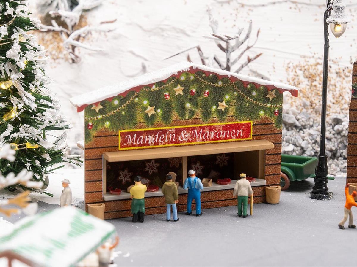 Faller FA272020 Christmas Market Stalls (2) Kit N Gauge