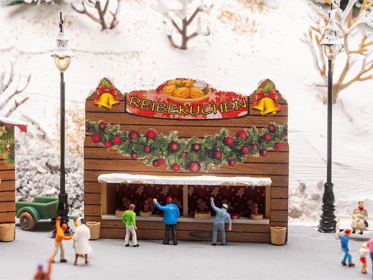 Faller FA272020 Christmas Market Stalls (2) Kit N Gauge