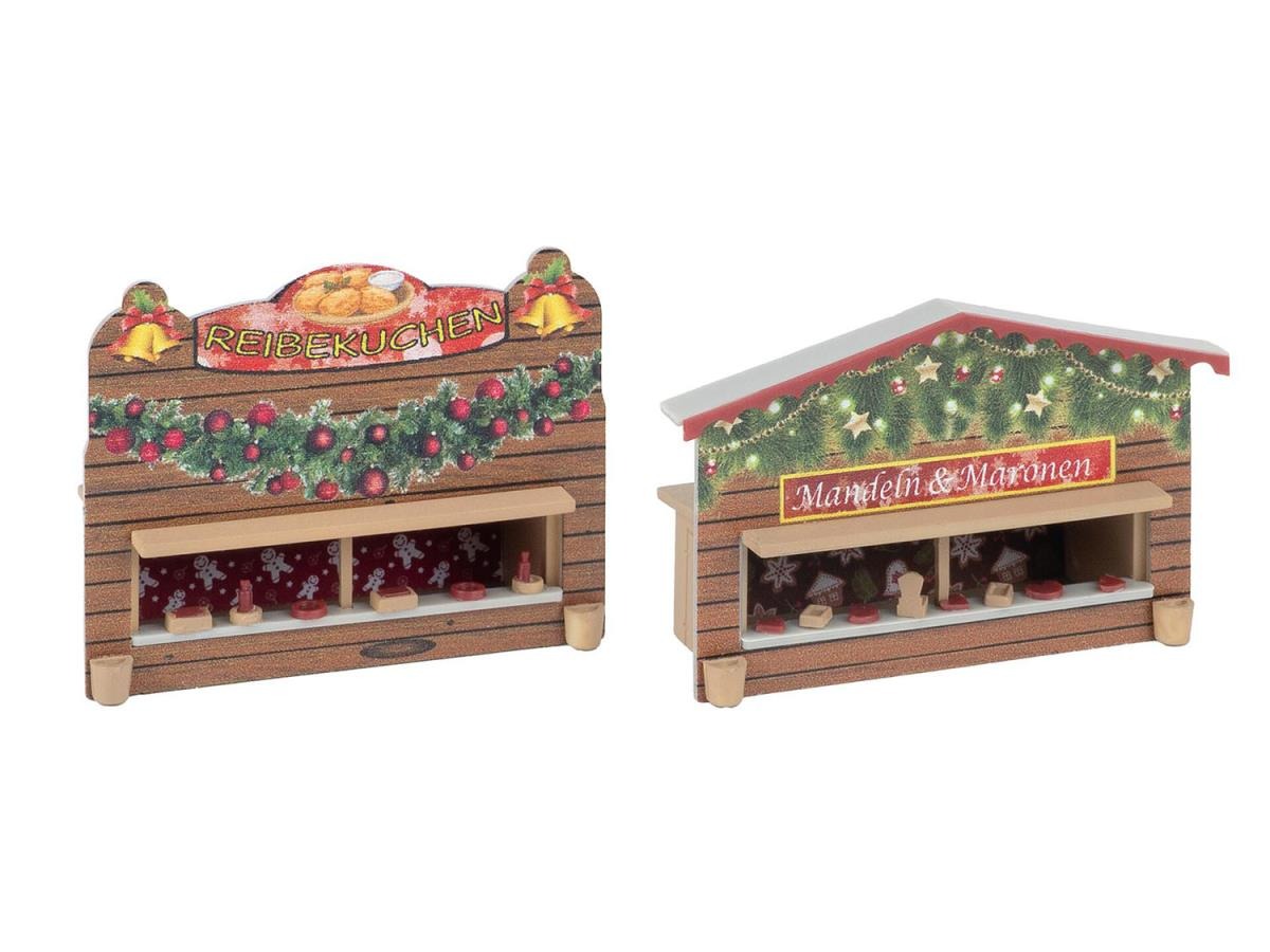 Faller FA272020 Christmas Market Stalls (2) Kit N Gauge