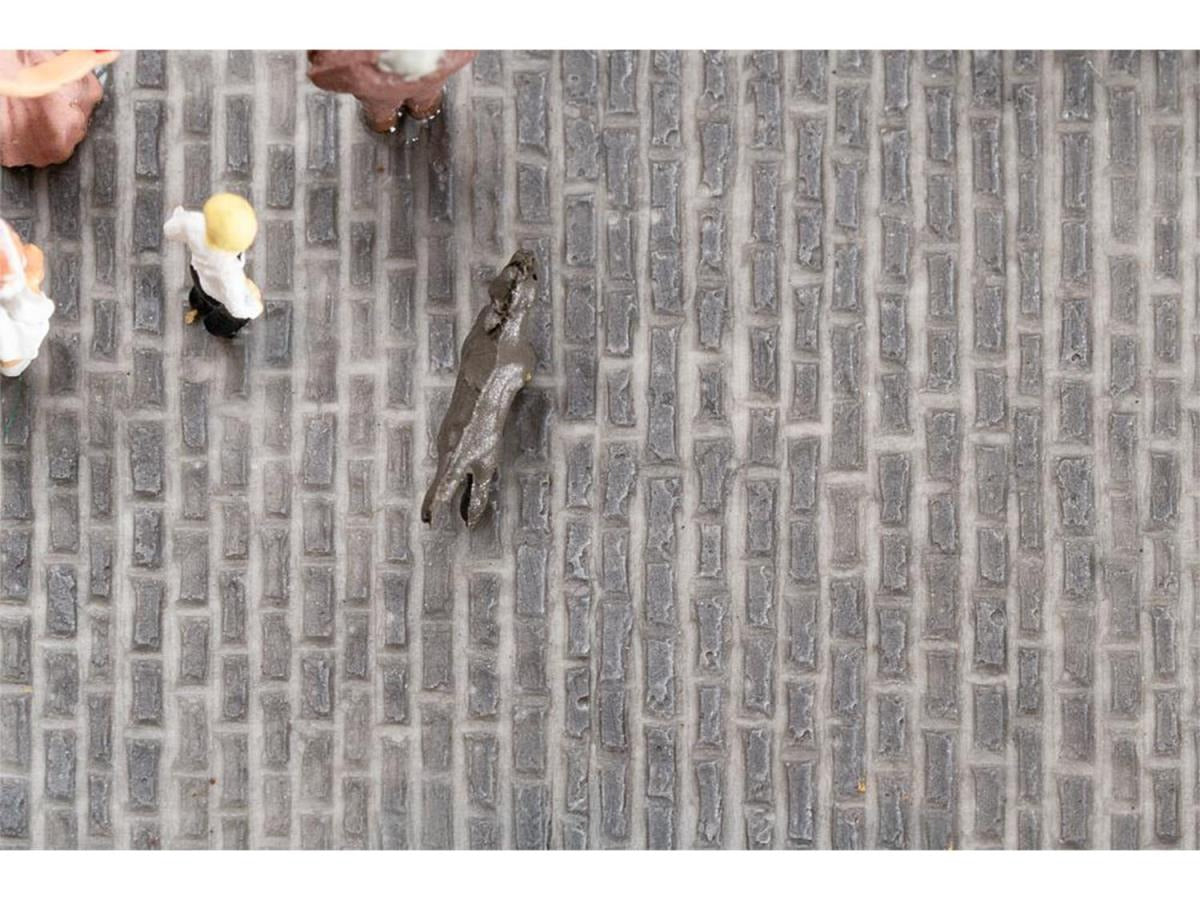 Faller FA272311 Dark Grey Cobblestone Pavement Premium Road Film N Gauge