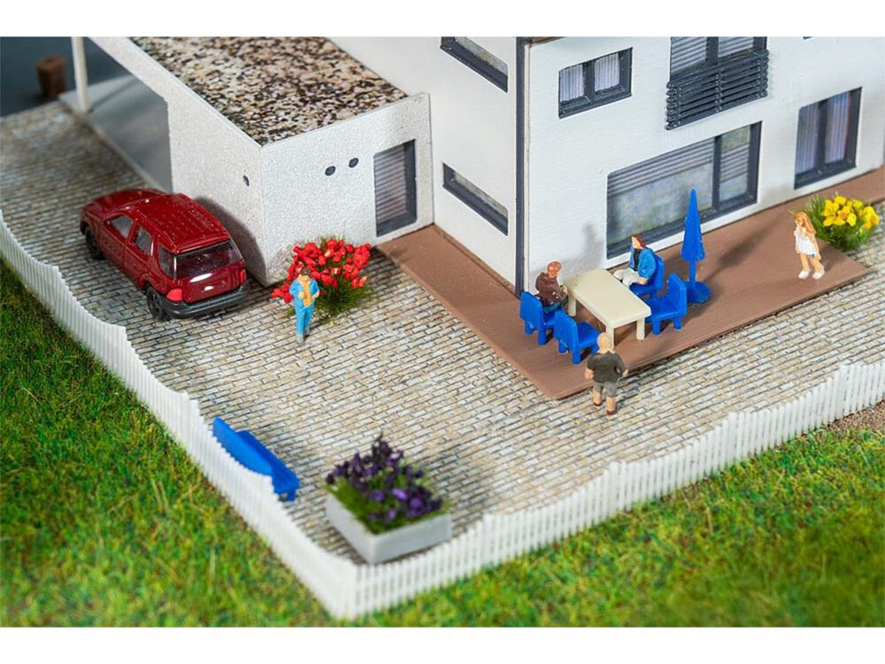 Faller FA272314 Mottled Grey Cobblestones Premium Road Film N Gauge